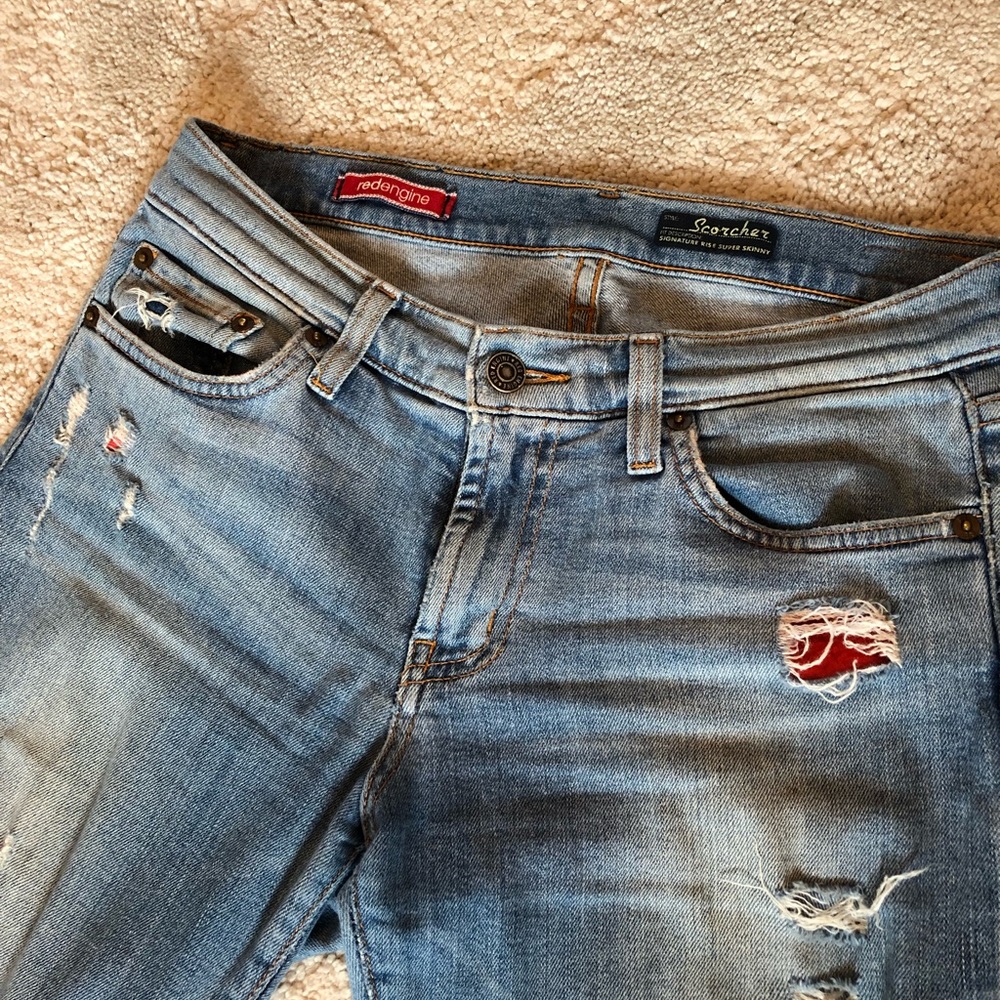 Red Engine “Ripped” Jeans - Picture 2 of 5